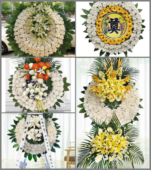 湖南永州祁阳县龚家坪镇檀木塘村花圈速递